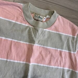 Vintage LL Bean L.L. Bean Striped Knit Long Sleeve T-shirt Made In USA Womens Sm
